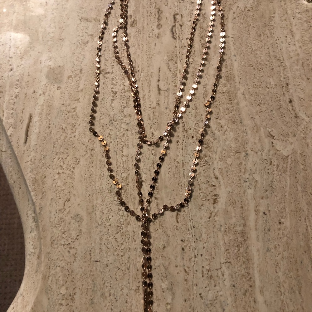 Bauble bar necklace in rose gold